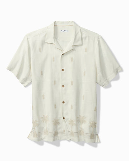 Tommy Bahama Pina Palms Embroidered Silk Camp Shirt