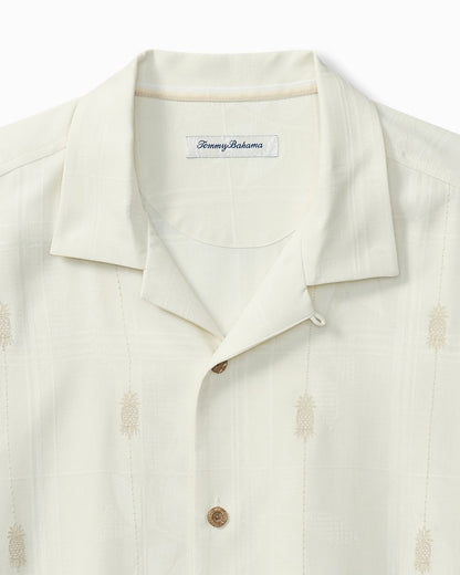 Tommy Bahama Pina Palms Embroidered Silk Camp Shirt