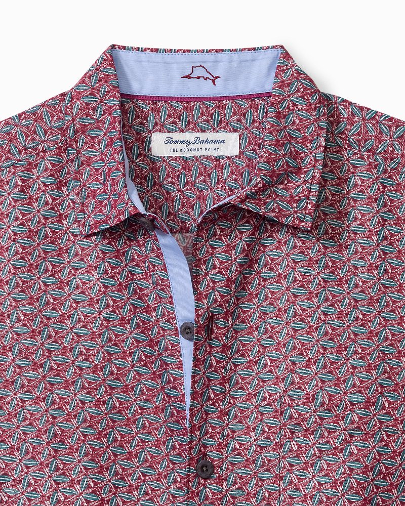 Tommy Bahama Coconut Point Beachcomber Geo IslandZone® Camp Shirt