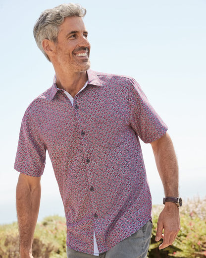 Tommy Bahama Coconut Point Beachcomber Geo IslandZone® Camp Shirt