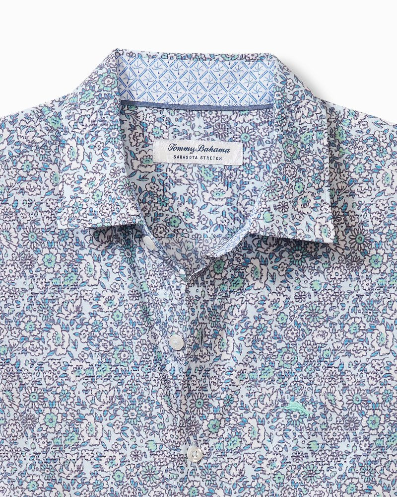 Tommy Bahama Sarasota Stretch Blue Flora IslandZone® Shirt