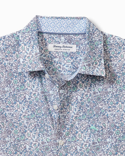 Tommy Bahama Sarasota Stretch Blue Flora IslandZone® Shirt