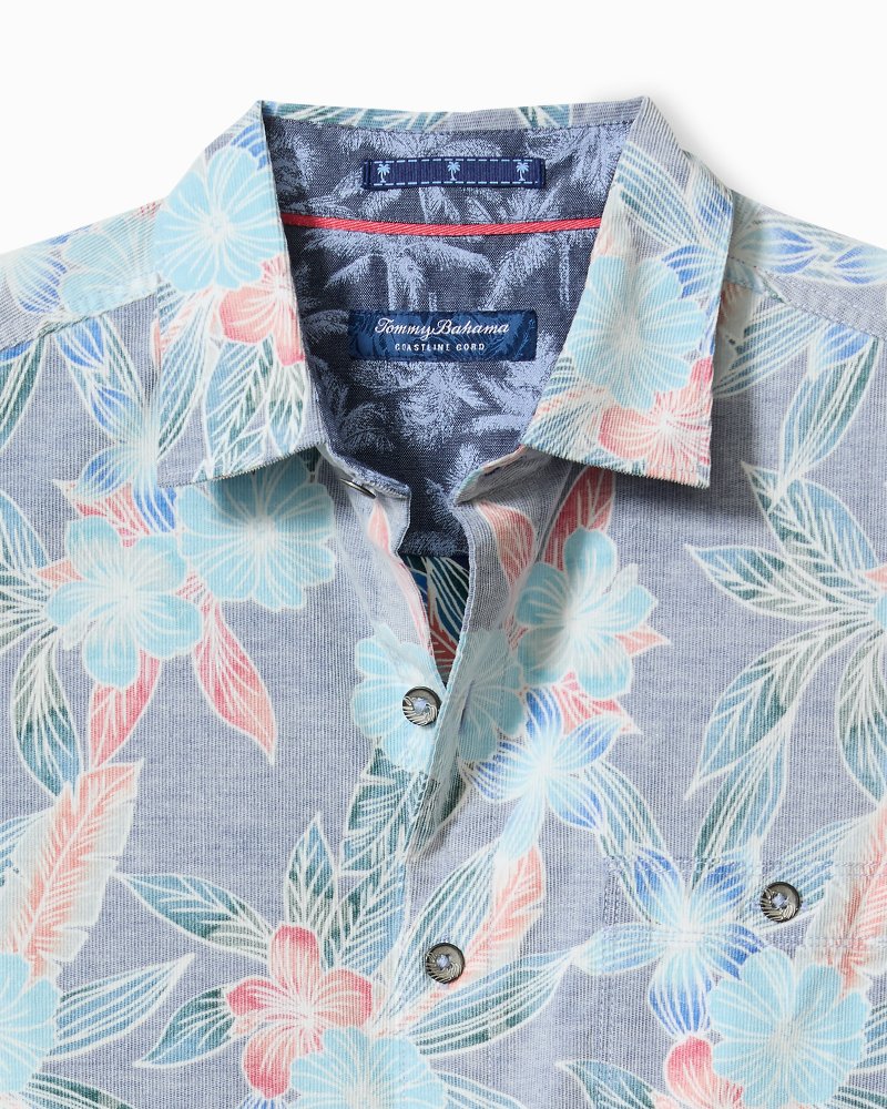Tommy Bahama Coastline Cord Stretch Shoreline Vines Shirt