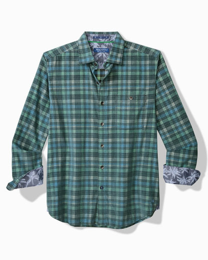 Tommy Bahama Coastline Cord Stretch Lagoon Check Shirt