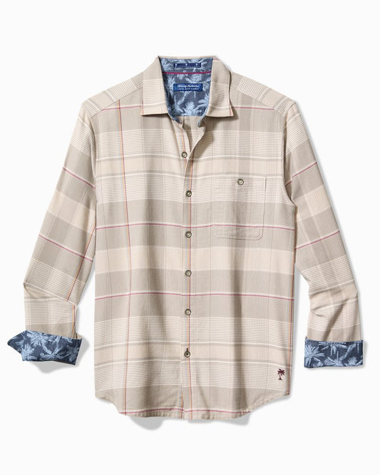 Tommy Bahama Canyon Beach Pebble Cay Plaid Stretch Flannel Shirt