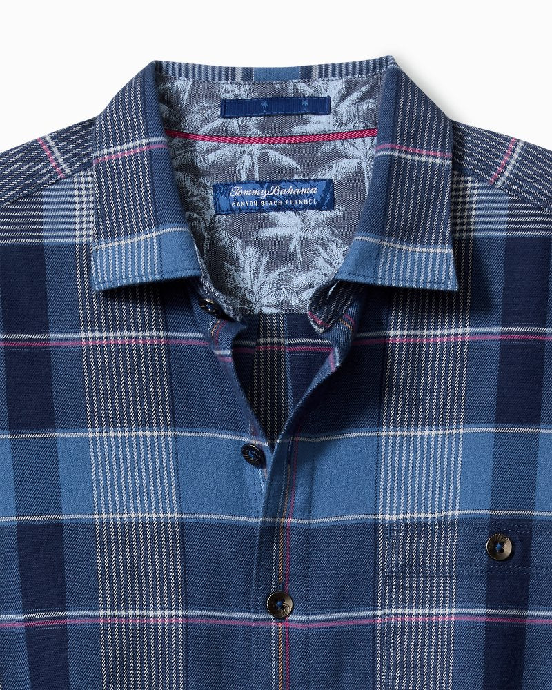 Tommy Bahama Canyon Beach Pebble Cay Plaid Stretch Flannel Shirt