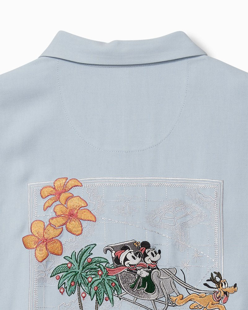 Tommy Bahama Disney Huladay Sleigh Ride Silk Camp Shirt