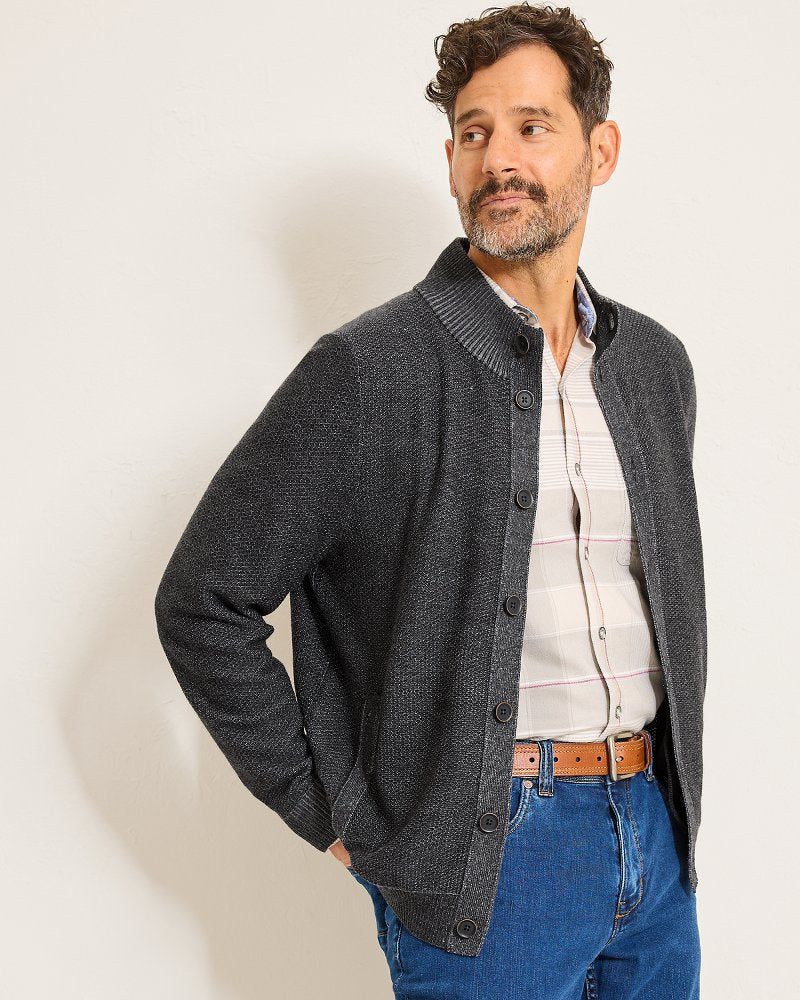 Tommy Bahama Crescent Shore IslandZone® Button-Mock Cardigan