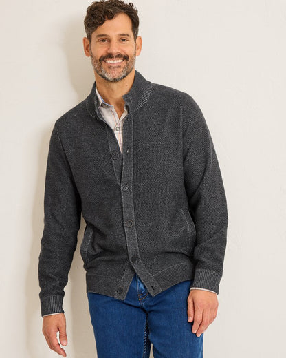 Tommy Bahama Crescent Shore IslandZone® Button-Mock Cardigan