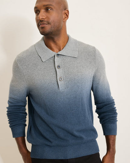 Tommy Bahama Ombré Dip-Dye Sweater Polo