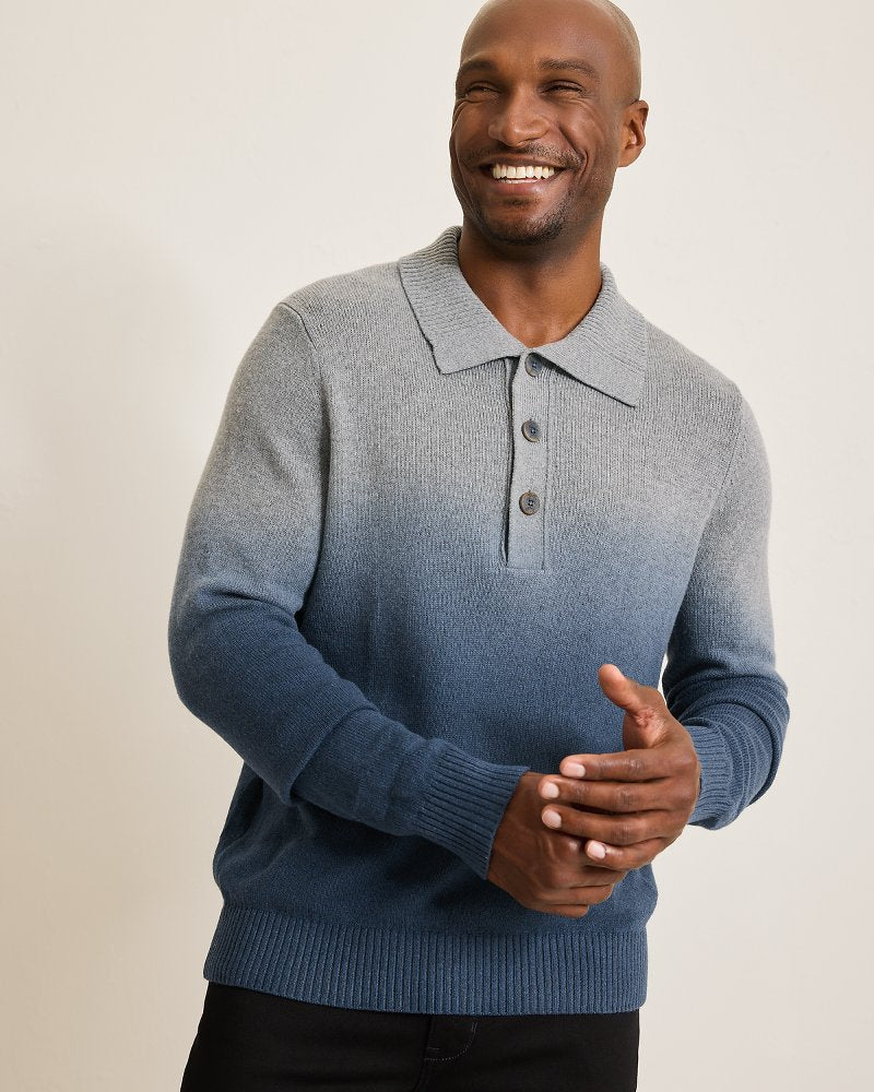 Tommy Bahama Ombré Dip-Dye Sweater Polo