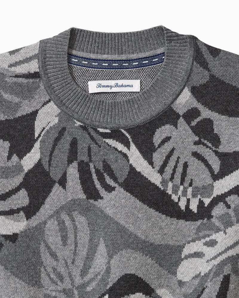 Tommy Bahama Monstera Camouflage Crew Sweater
