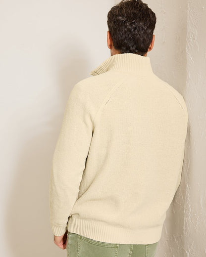 Tommy Bahama Shoreline Surfcomber Snap-Mock Sweater