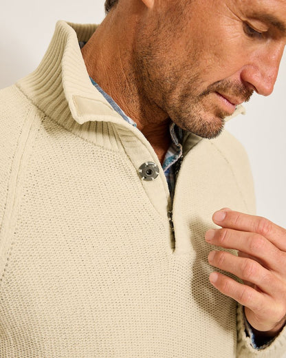 Tommy Bahama Shoreline Surfcomber Snap-Mock Sweater