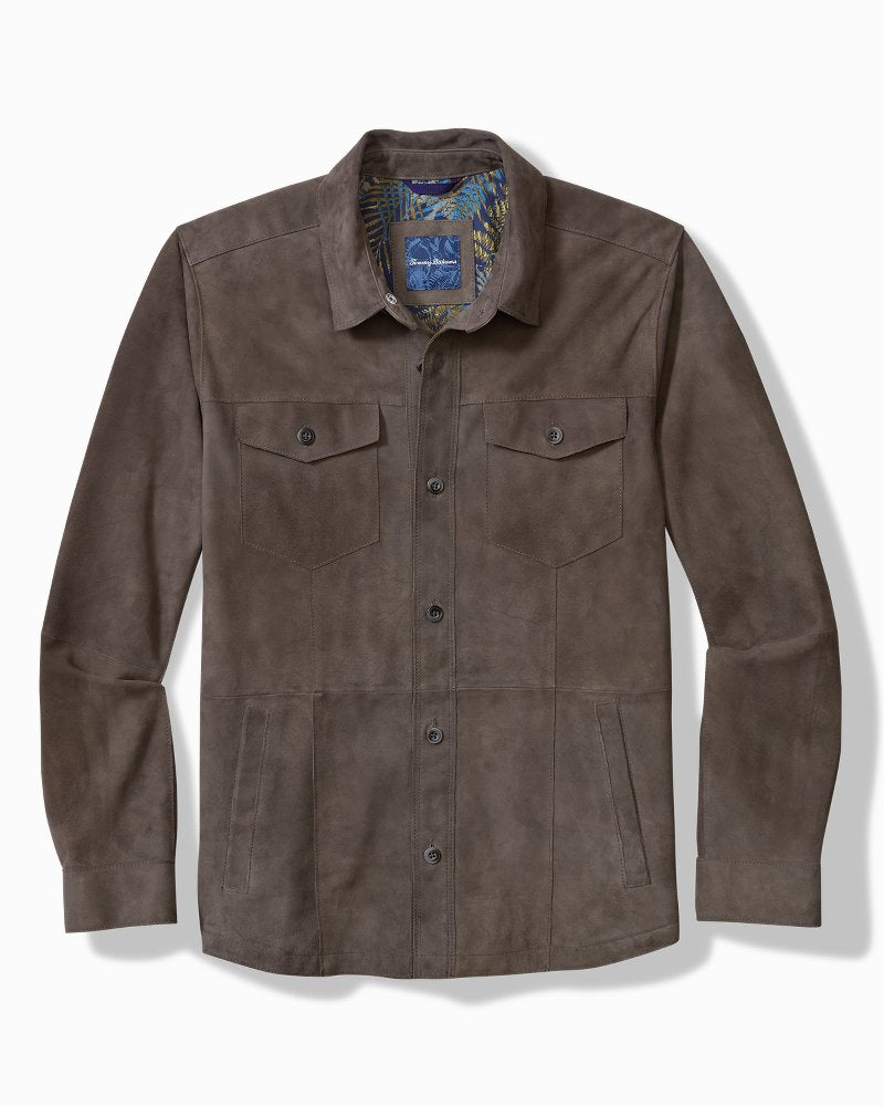 Tommy Bahama Boulder Ridge Suede Shirt Jacket