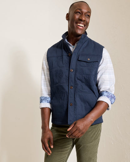 Tommy Bahama Palisades Palm Quilted Vest