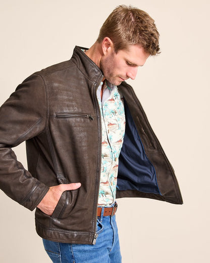 Tommy Bahama Highland Rocker Leather Jacket