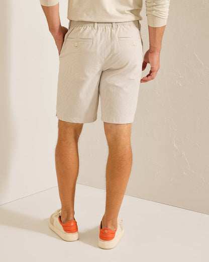 Tommy Bahama Nova Wave Seersucker Sand Stripe 9-Inch Shorts
