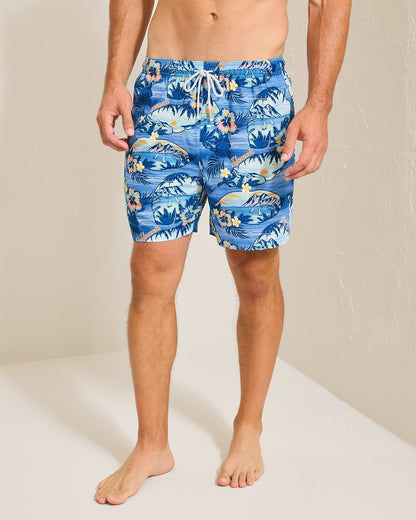 Tommy Bahama Naples Ocean Echoes 6-Inch Swim Trunks