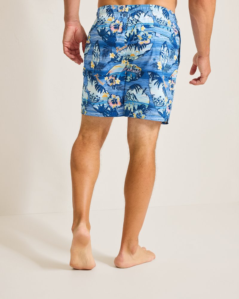 Tommy Bahama Naples Ocean Echoes 6-Inch Swim Trunks