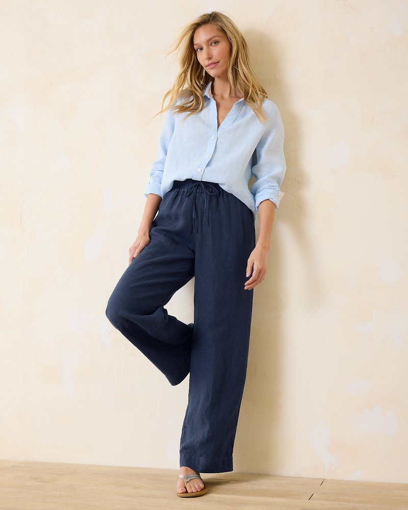 Tommy Bahama Two Palms High-Rise Linen Easy Pants