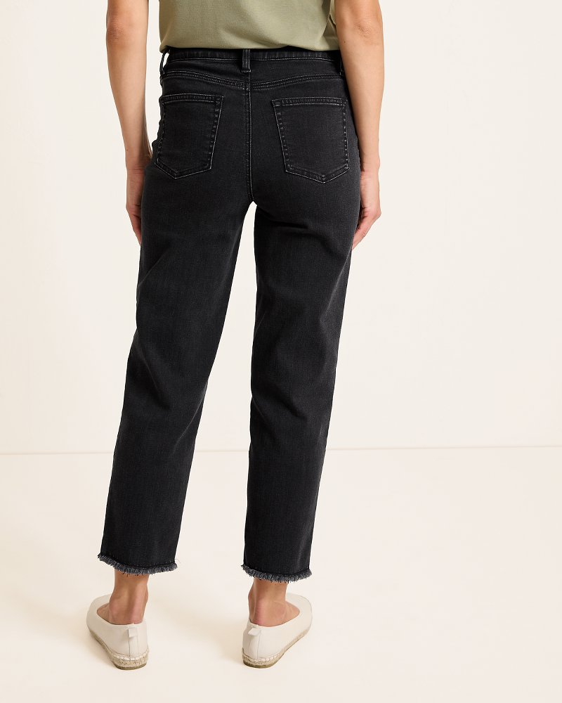Tommy Bahama High-Rise Cropped Straight-Leg Jeans