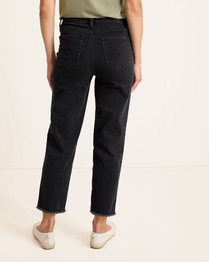 Tommy Bahama High-Rise Cropped Straight-Leg Jeans