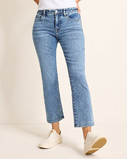 Tommy Bahama Mid-Rise Cropped Mini Bootcut Jeans