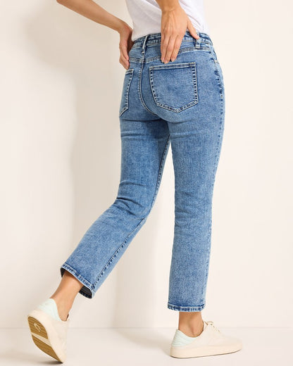 Tommy Bahama Mid-Rise Cropped Mini Bootcut Jeans
