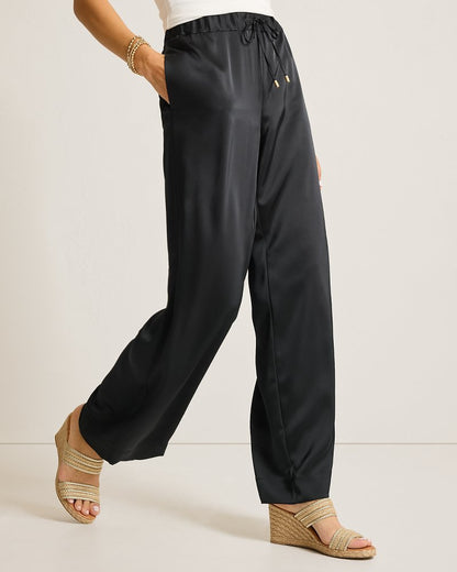 Tommy Bahama Midnight Sea Satin Easy Pants