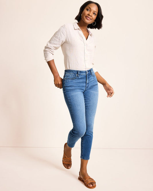 Tommy Bahama High-Rise Skinny Ankle Jeans