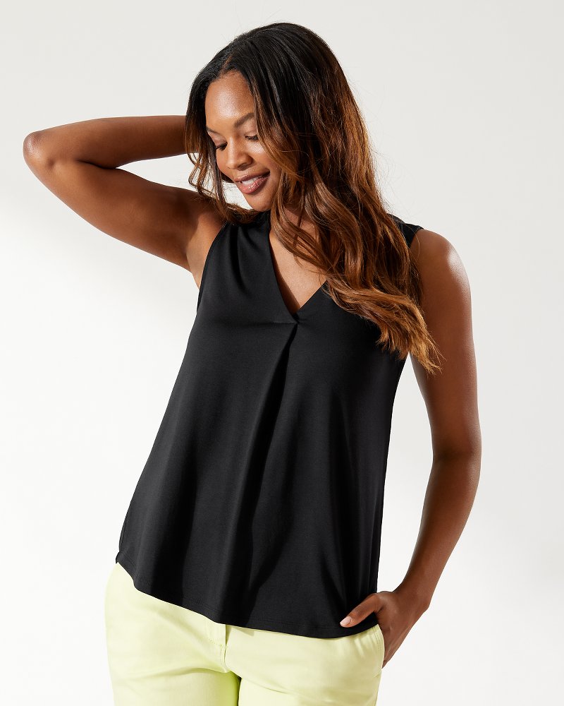 Tommy Bahama Kauai Box Pleat Tank Top