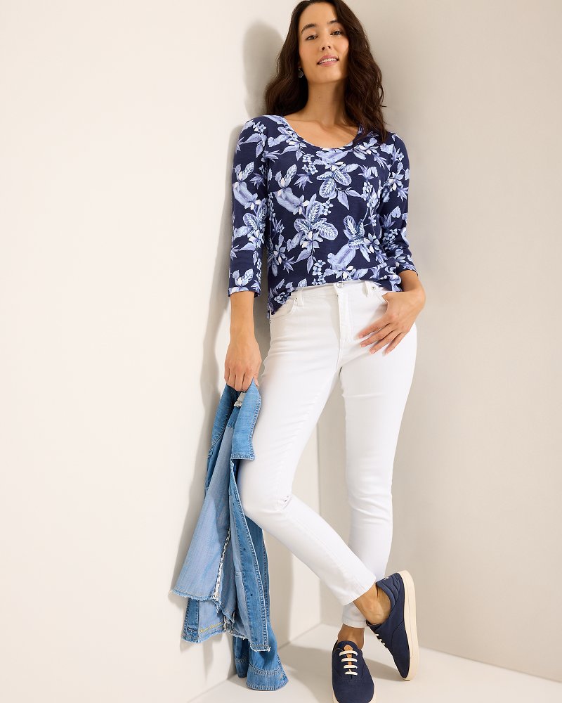 Tommy Bahama Ashby Isles Hightide Flora 3/4-Sleeve T-Shirt