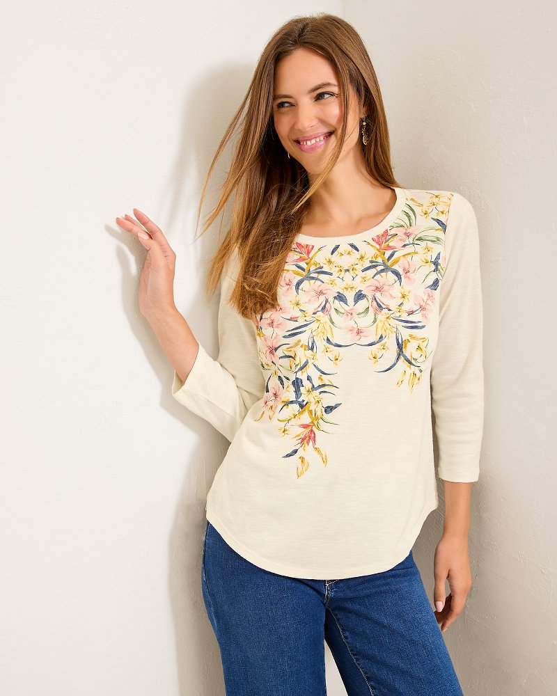 Tommy Bahama Ashby Isles Flora Amora 3/4-Sleeve T-Shirt