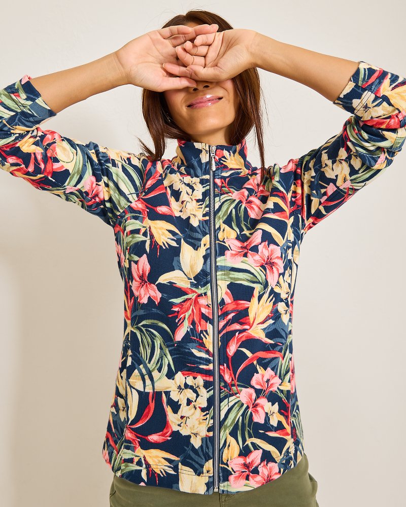 Tommy Bahama Aruba Flora Amora Full-Zip Sweatshirt