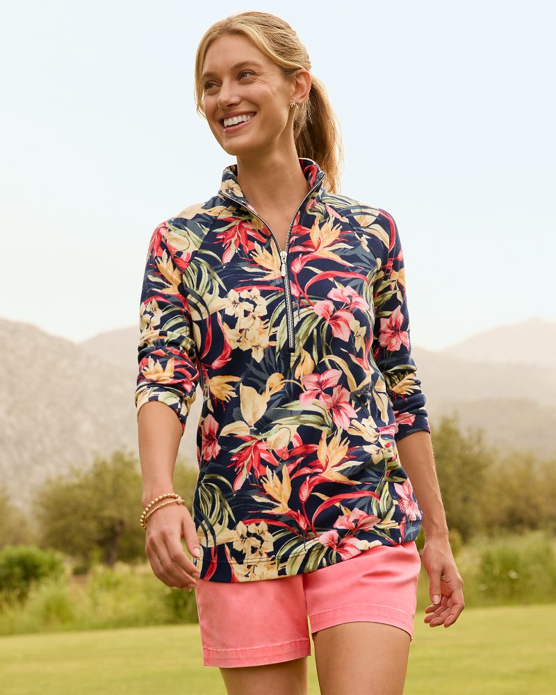 Tommy Bahama Aruba Flora Amora Half-Zip Sweatshirt