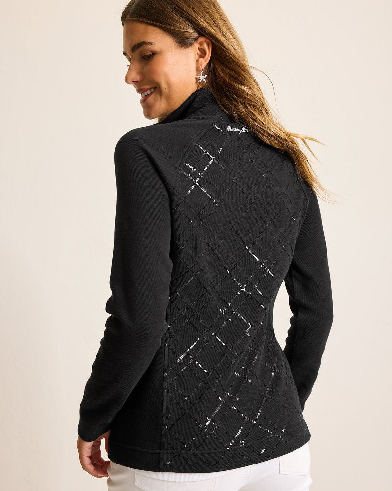Tommy Bahama Aruba Diamond Days Embroidered Full-Zip Sweatshirt
