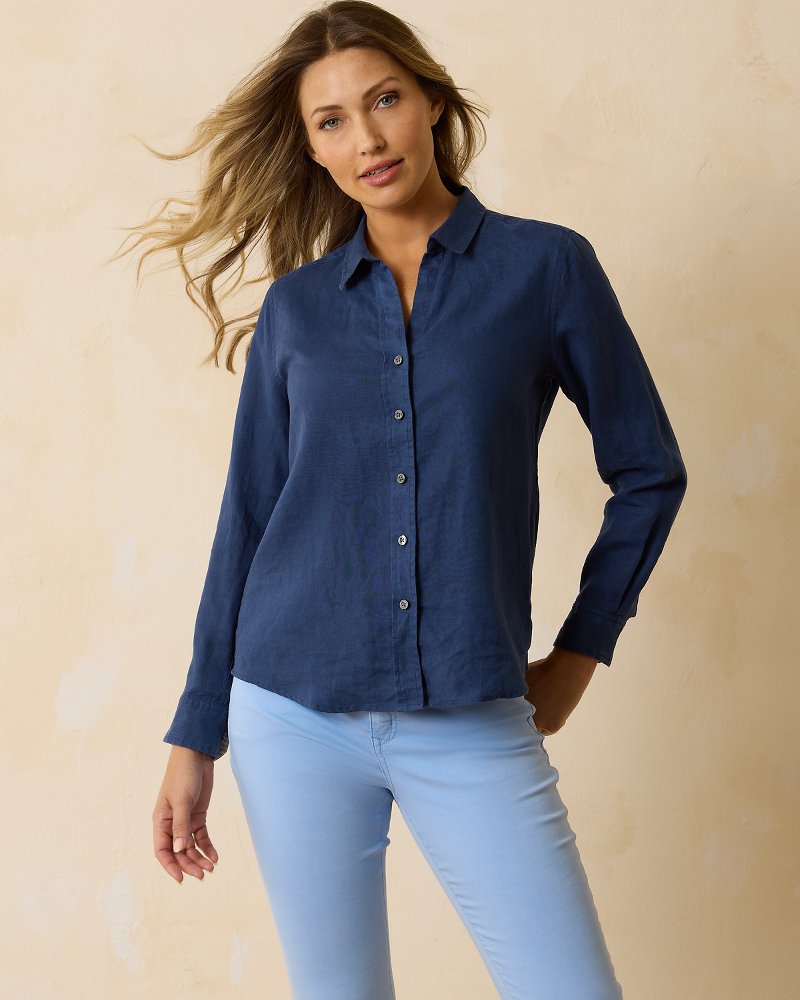 Tommy Bahama Coastalina Linen Long-Sleeve Shirt