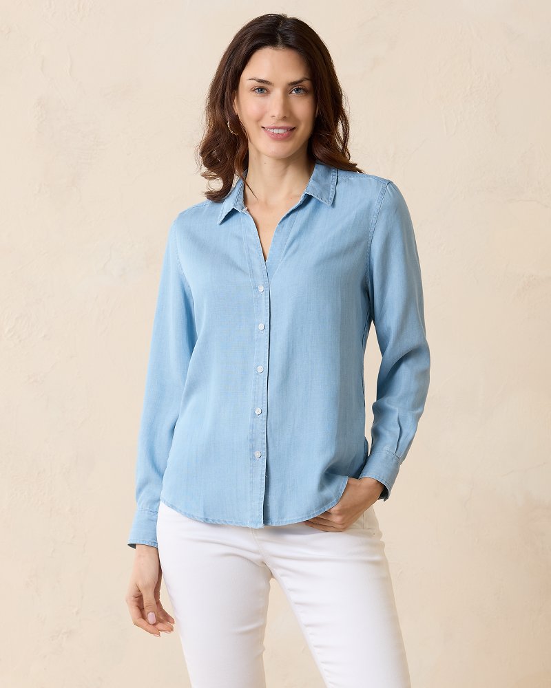 Tommy Bahama Chambray All Day Long-Sleeve Shirt