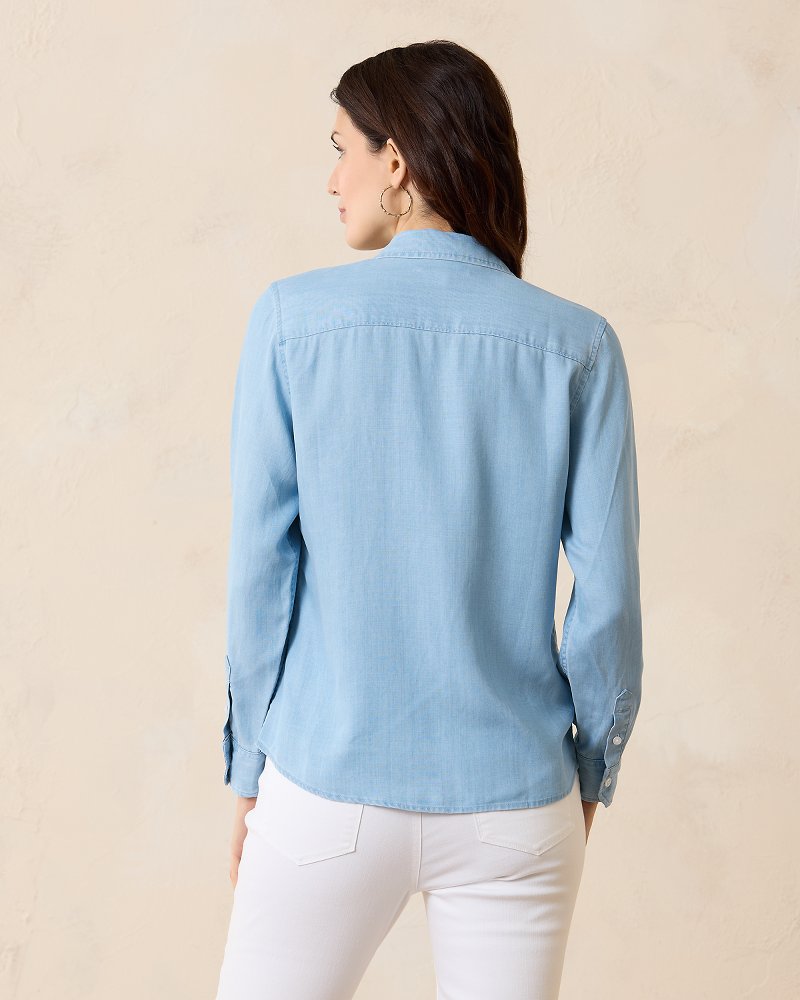 Tommy Bahama Chambray All Day Long-Sleeve Shirt
