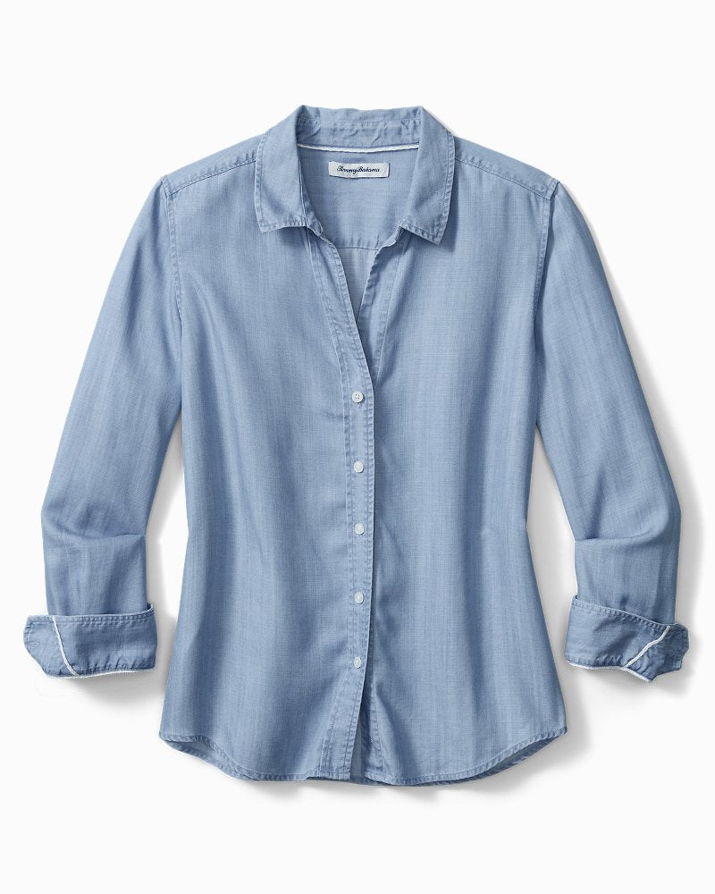 Tommy Bahama Chambray All Day Long-Sleeve Shirt