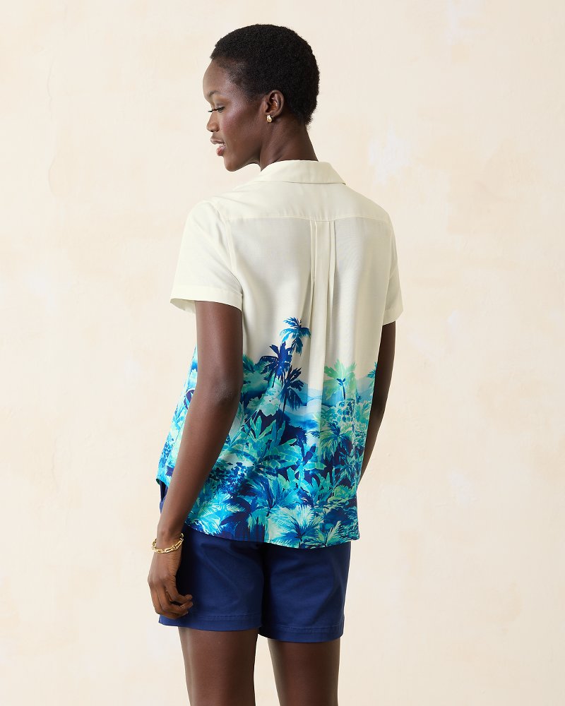 Tommy Bahama Oceanside Views Talulla Silk Camp Shirt