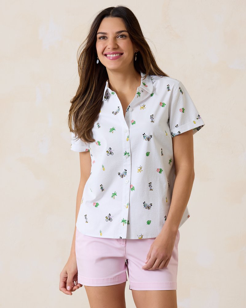 Tommy Bahama Disney Nova Wave Beach Cruiser Camp Shirt