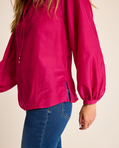 Tommy Bahama Agua Amara Seamed Peasant Top