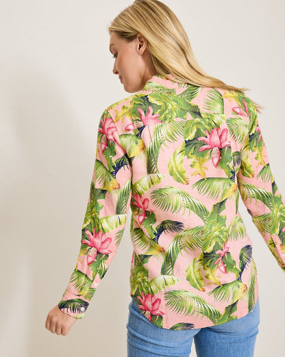 Tommy Bahama Coastalina Frond Royal Linen Shirt