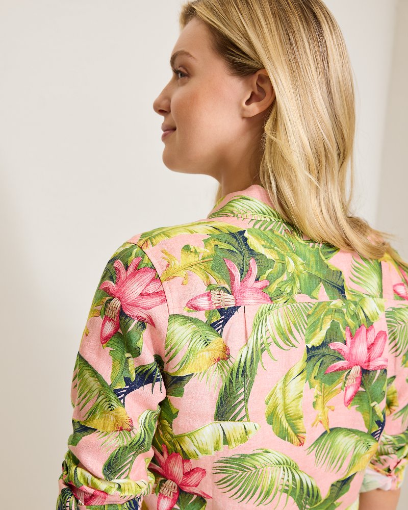 Tommy Bahama Coastalina Frond Royal Linen Shirt