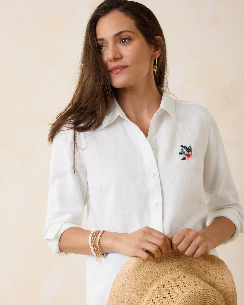 Tommy Bahama Coastalina Coastal Palms Linen Shirt