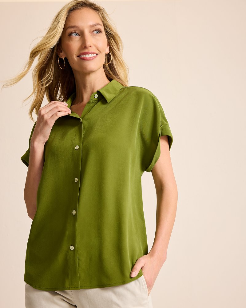 Tommy Bahama Silk Dolman Camp Shirt