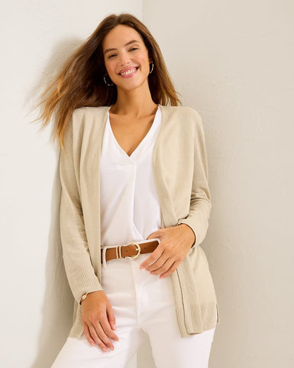 Tommy Bahama Addison Beach Linen-Blend Cardigan