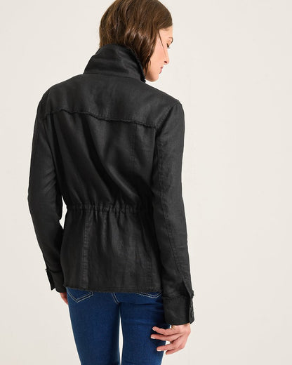 Tommy Bahama Two Palms Linen Raw-Edge Utility Jacket